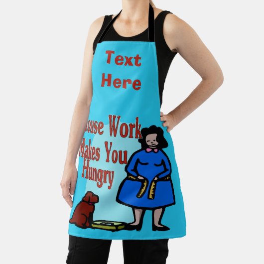 Abstract Cookedesign voegt tekst toe, Schort (Insitu)