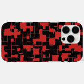 ABSTRACT COOL Black en Red Stylish Pattern Case-Mate iPhone Case (Achterkant (horizontaal))