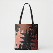 ABSTRACT COOL Rustic-patroon Tote Bag (Voorkant)