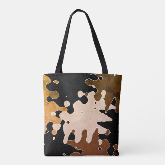 ABSTRACT COOL Rustic-patroon Tote Bag (Achterkant)