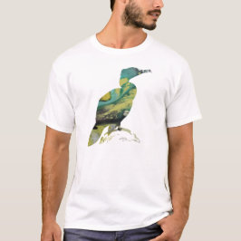 Abstract Cormorant Silhouette T-shirt