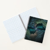 Abstract Cosmic Cloud Spiral Notebook Notitieboek (Binnen)