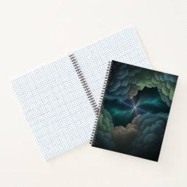 Abstract Cosmic Cloud Spiral Notebook Notitieboek