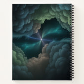 Abstract Cosmic Cloud Spiral Notebook Notitieboek (Achterkant)