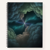 Abstract Cosmic Cloud Spiral Notebook Notitieboek (Voorkant)