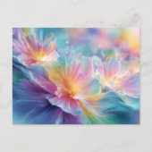 Abstract cosmic floral explosion in pastel briefkaart (Voorkant)