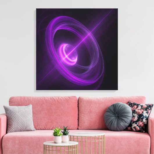 Abstract Cosmic Light Canvas Wall Art (Insitu (Woonkamer))