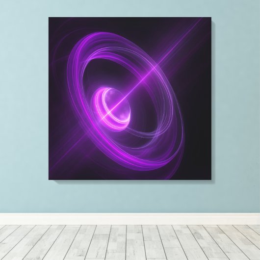 Abstract Cosmic Light Canvas Wall Art (Insitu (Houten vloer))