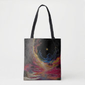 Abstract Cosmic Night Tote Bag (Voorkant)