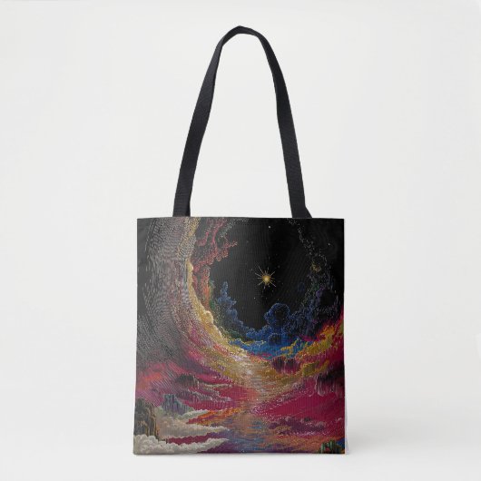 Abstract Cosmic Night Tote Bag (Voorkant)