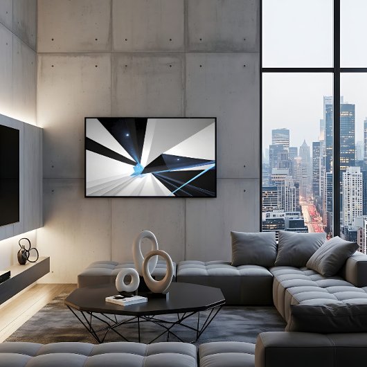 Abstract Cosmic Portal Canvas Afdruk