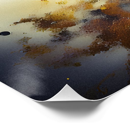 Abstract Cosmos: Planets in Dance Perfect Poster (Hoek)