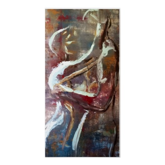 abstract couples embrace perfect poster (Voorkant)