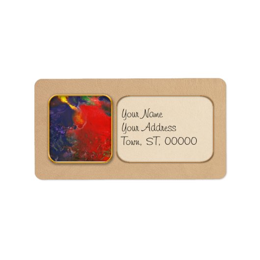 Abstract - Crayon - Andromeda Etiket (Voorkant)