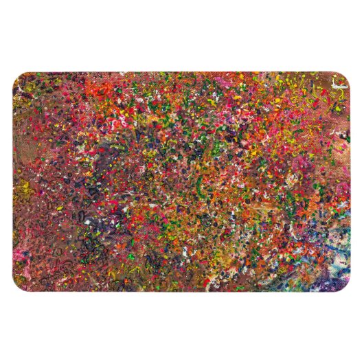 Abstract - Crayon - Echte wanorde Magneet (Horizontaal)