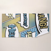 Abstract creatief concept stripverhaal pop stijl b badhanddoek (Badhanddoek)