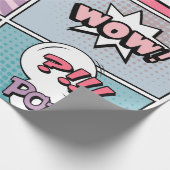 Abstract creatief concept stripverhaal pop stijl b cadeaupapier (Hoek)