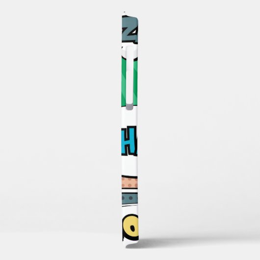 Abstract creatief concept stripverhaal pop stijl b Case-Mate iPhone case (Achterkant / Links)