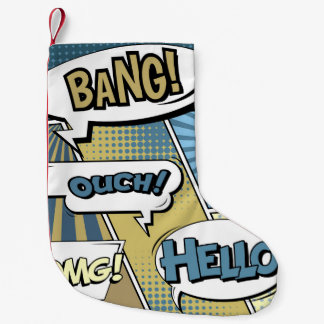 Abstract creatief concept stripverhaal pop stijl b kleine kerstsok