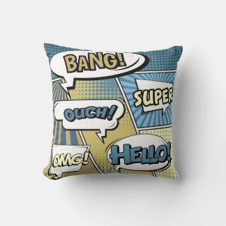 Abstract creatief concept stripverhaal pop stijl b kussen