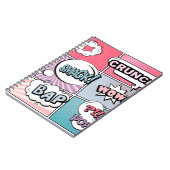 Abstract creatief concept stripverhaal pop stijl b notitieboek (Linkerzijde)