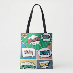 Abstract creatief concept stripverhaal pop stijl b tote bag
