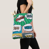 Abstract creatief concept stripverhaal pop stijl b tote bag (Dichtbij)