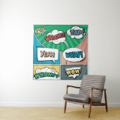 Abstract creatief concept stripverhaal pop stijl b wandkleed (In situ)