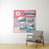 Abstract creatief concept stripverhaal pop stijl b wandkleed (In situ)