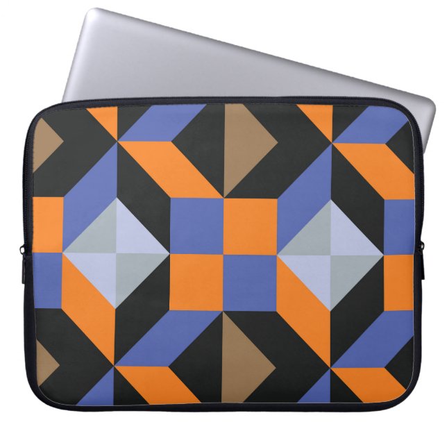 Abstract creatief design behang laptop sleeve (Voorkant)