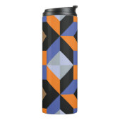 Abstract creatief design behang thermosbeker (Gedraaid links)