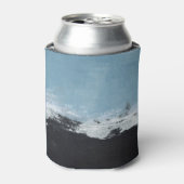 Abstract, creatief handgeschilderd landschap. blikjeskoeler (Blikje Voorkant)