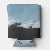 Abstract, creatief handgeschilderd landschap. blikjeskoeler (Achterkant)