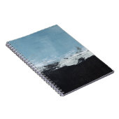 Abstract, creatief handgeschilderd landschap. notitieboek (Rechterzijde)