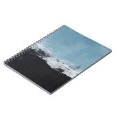 Abstract, creatief handgeschilderd landschap. notitieboek (Linkerzijde)