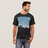 Abstract, creatief handgeschilderd landschap. t-shirt (Voorkant volledig)