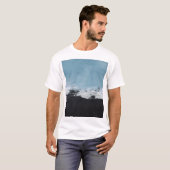 Abstract, creatief handgeschilderd landschap. t-shirt (Voorkant volledig)