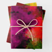 Abstract, creatief, mozaïek, kristallen, groen, ge inpakpapier vel (In situ)