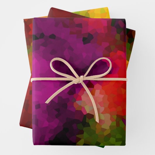 Abstract, creatief, mozaïek, kristallen, groen, ge inpakpapier vel (In situ)