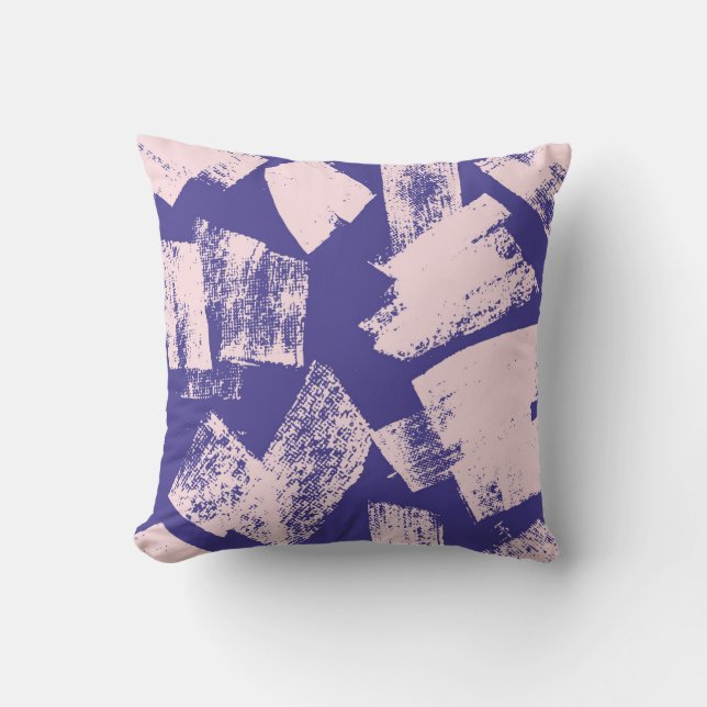 Abstract creatief naadloos patroon met borstelstro kussen (Voorkant)
