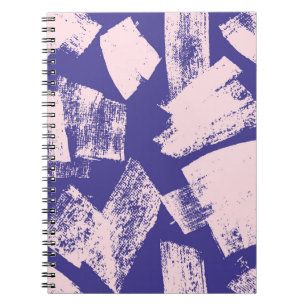 Abstract creatief naadloos patroon met borstelstro notitieboek