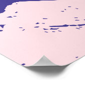 Abstract creatief naadloos patroon met borstelstro poster (Hoek)