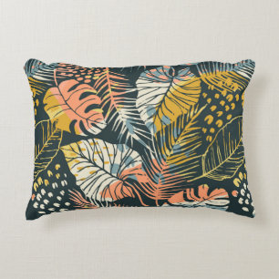 Abstract creatief naadloos patroon met tropisch p accent kussen