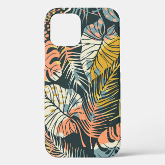 Abstract creatief naadloos patroon met tropisch p iPhone 12 hoesje