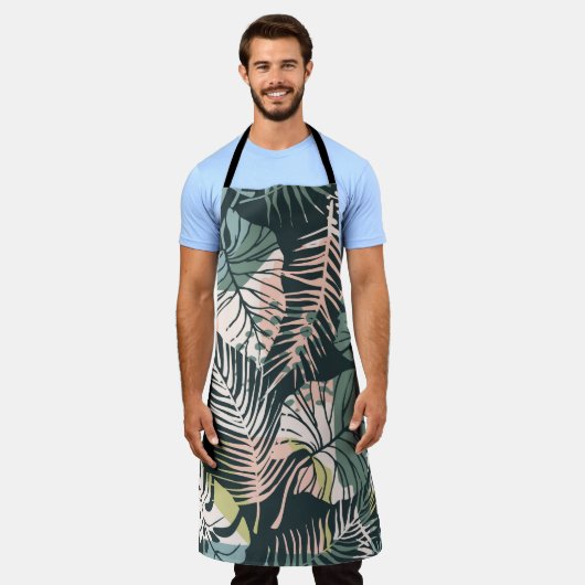 Abstract creatief naadloos patroon met tropisch p schort (Gedragen)