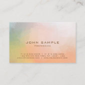 Abstract Creatief Ontwerp Duidelijke Matte Luxe Visitekaartje (Achterkant)