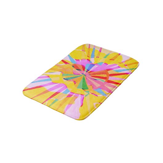 Abstract creatief tekenen, kleurrijke achtergrond. badmat (Gekanteld)