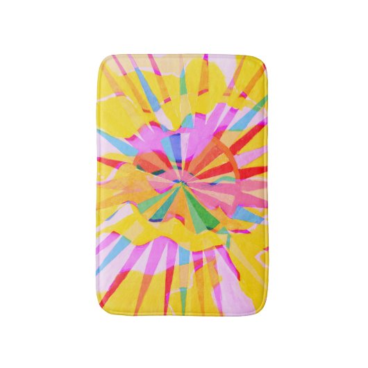 Abstract creatief tekenen, kleurrijke achtergrond. badmat (Voorkant Verticaal)