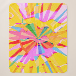 Abstract creatief tekenen, kleurrijke achtergrond. sherpa deken