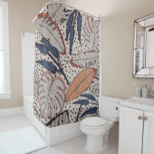 Abstract, creatief tropisch naadloos patroon op ba douchegordijn (In situ)